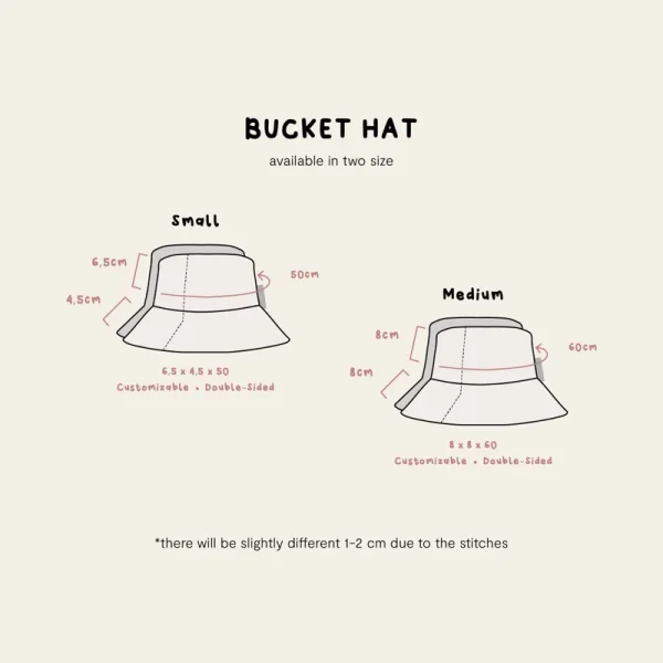 Bucket Hat Custom Bolak Balik - Image 2